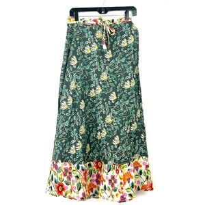 Greenfield Summer Collection Womens Wrap Skirt Cotton Lagenlook Maxi One Size